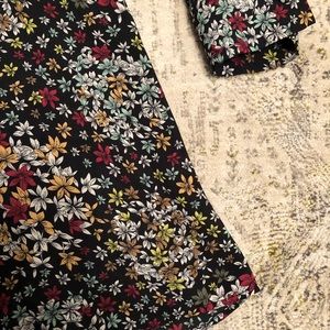 Top shop long sleeve mini floral dress